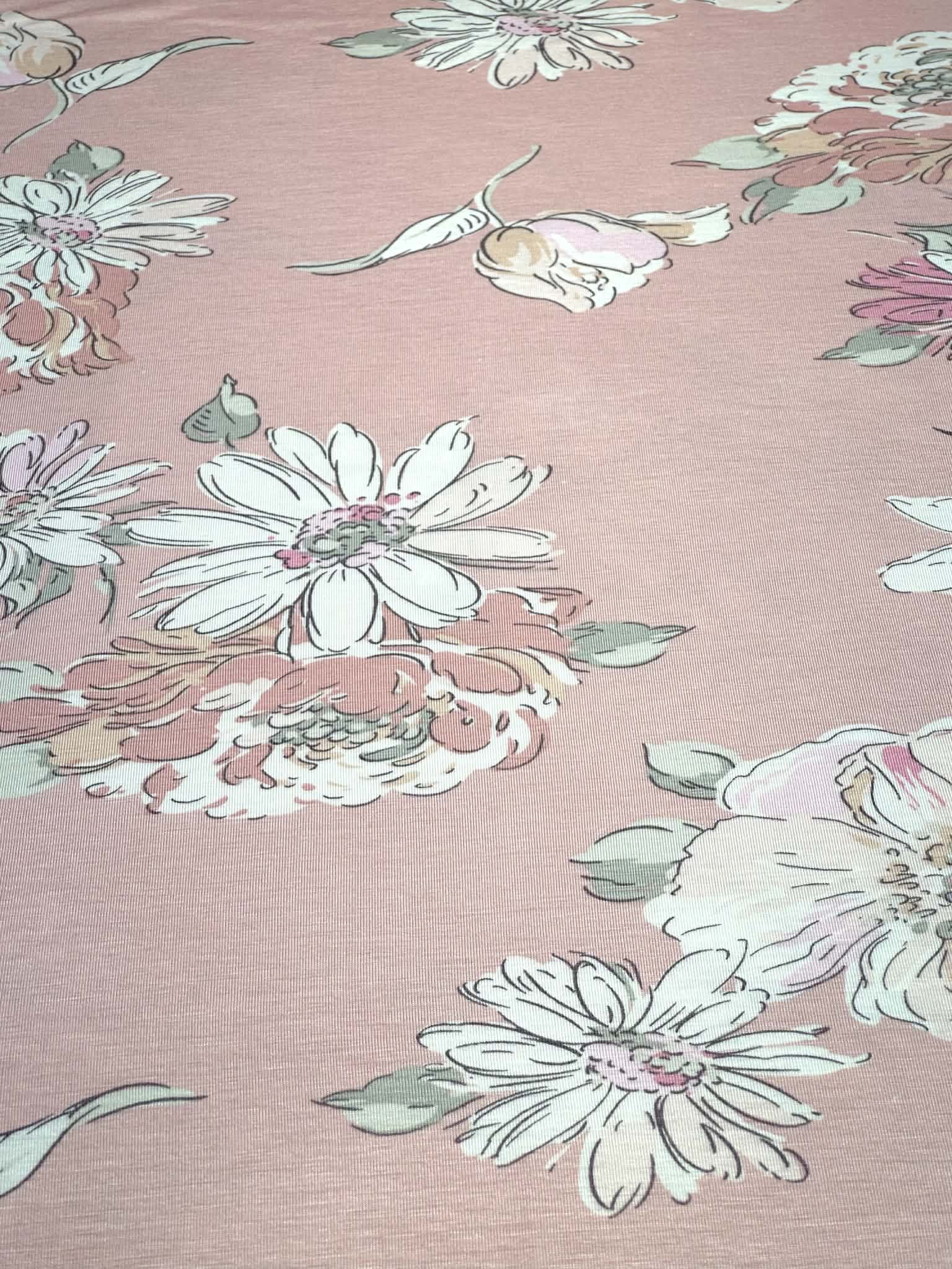(RAYON SPANDEX JURSEY) FLORAL PATTERN ON SOFT BLUSH(1)