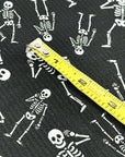 (4X2 RIB) SKELETONS ON BLACK