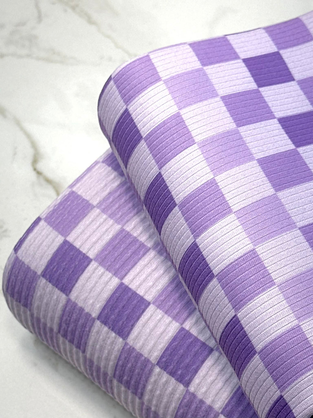 (URBAN RIB) PURPLE AND LAVENDER CHECKERED ON LILAC (1)