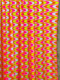 (SWIM) ORANGE, YELLOW, OFF WHITE AND HOT PINK WAVES