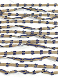 (TRIM) DENIM BOWS ON KHAKI STRIP