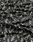 (4X2 RIB) SKELETONS ON BLACK