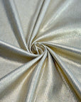 (2X2 RIB) GOLD FOIL ON OFF WHITE