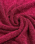 (POLY TERRY METALLIC STRETCHED KNIT) HOT PINK