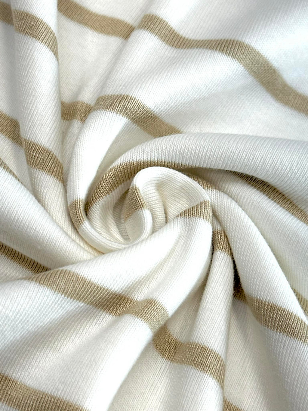 (BABY RIB) VINTAGE GOLD STRIPES ON OFF WHITE