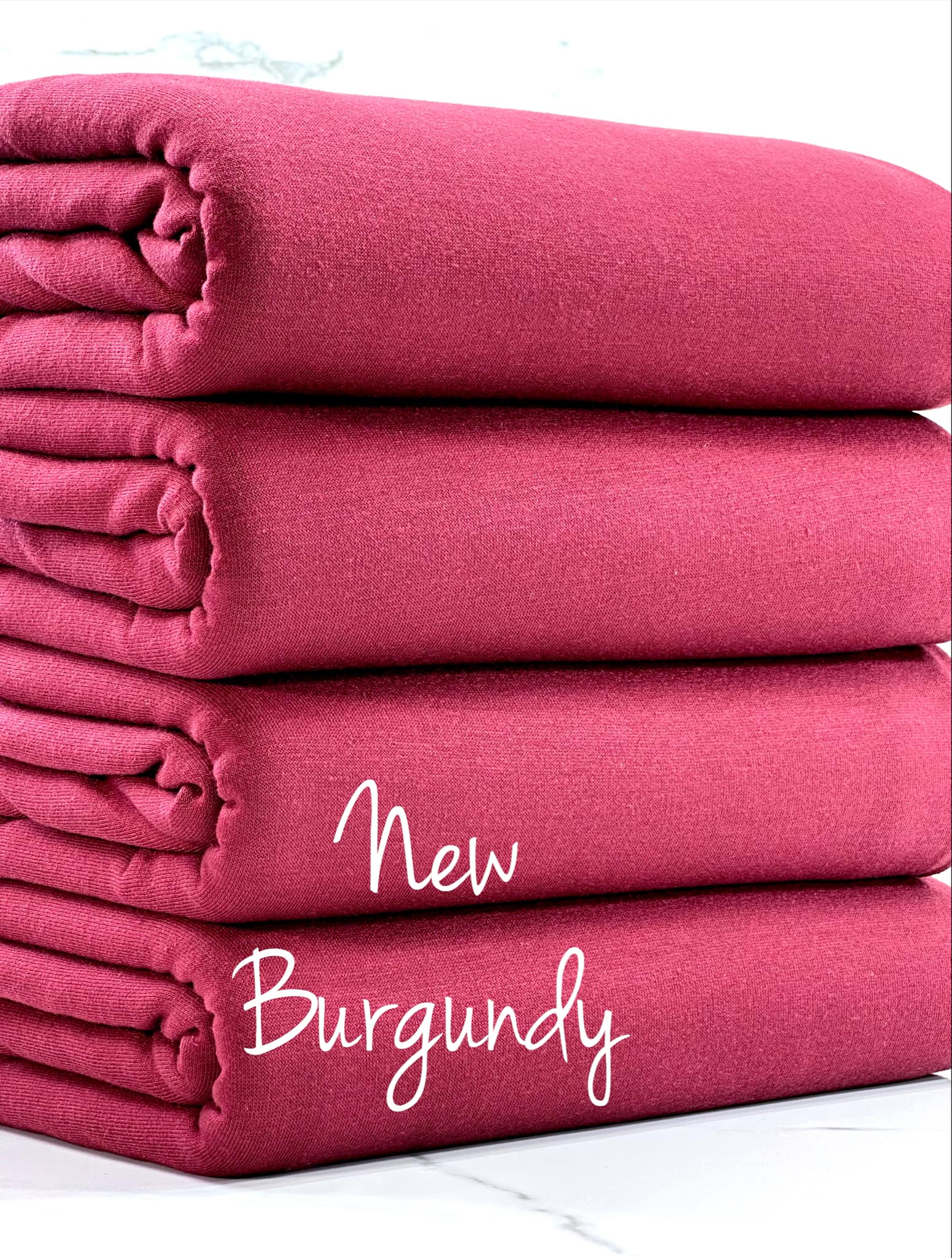 (FRENCH TERRY) NEW BURGUNDY
