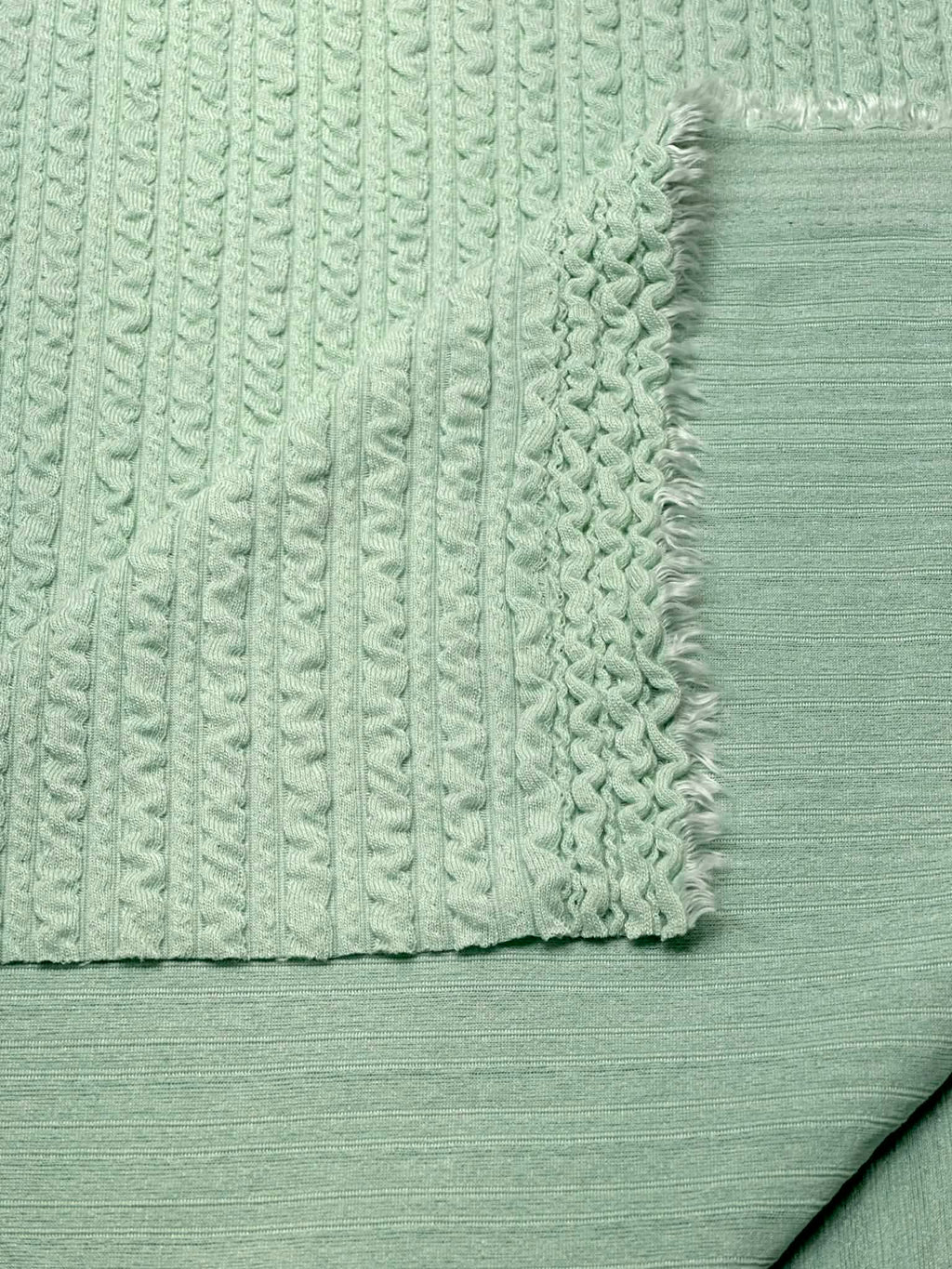 (GOLDEN RIB KNIT) BABY SAGE