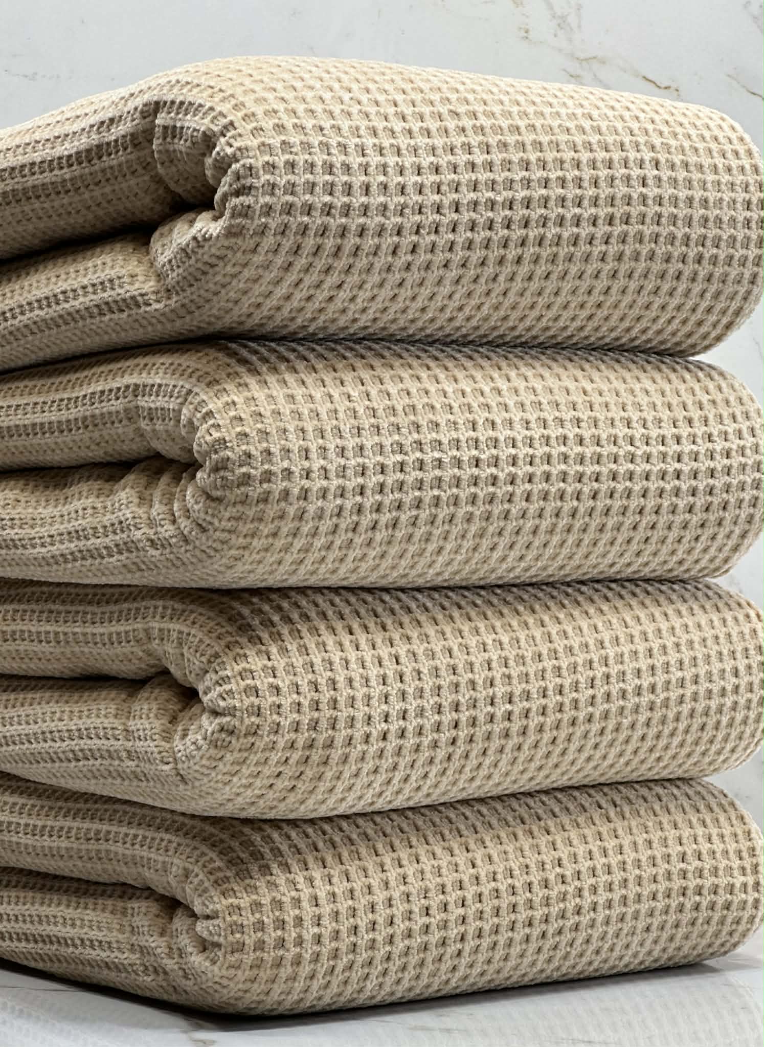 (CASHMERE WAFFLE) TAN