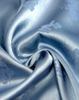(SATIN) BLUE FLORAL