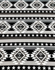 (SWEATER KNIT/ OAKLEY) BLACK, WHITE, AND CHARCOAL WESTERN STAR PATTERN