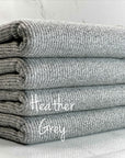(CASHMERE RIB BRUSHED) HEATHER GRAY