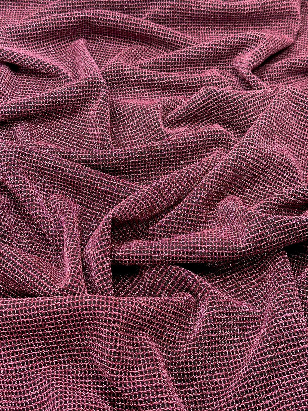 (LUREX KNIT) HOT PINK SHIMMER
