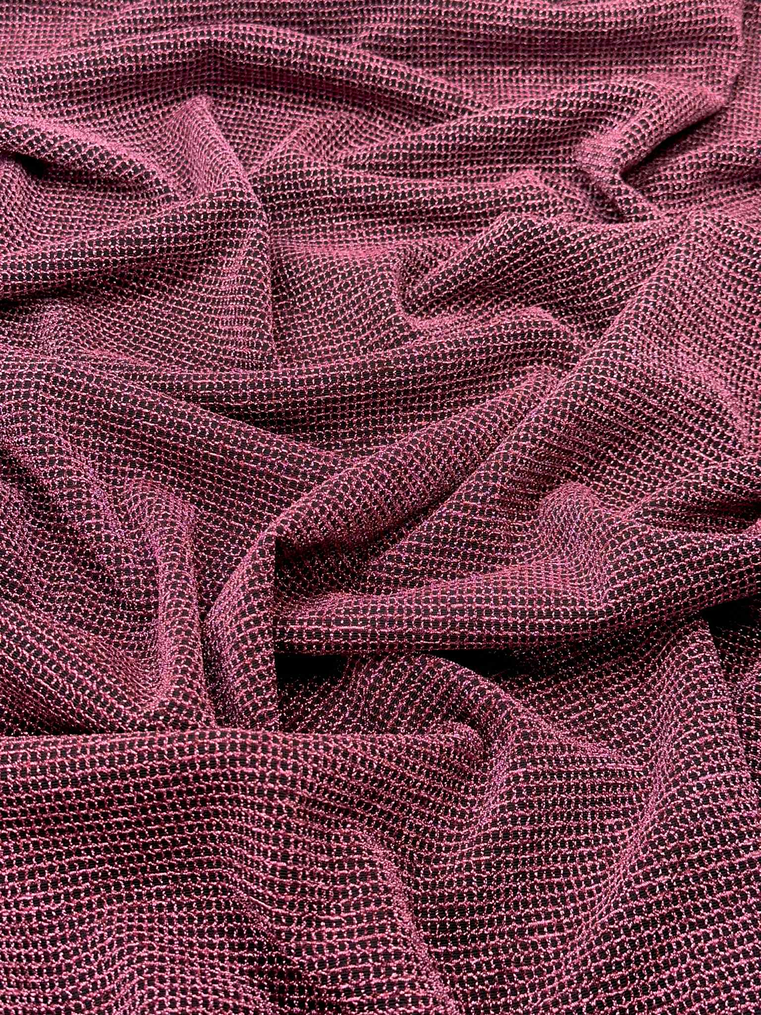 (LUREX KNIT) HOT PINK SHIMMER
