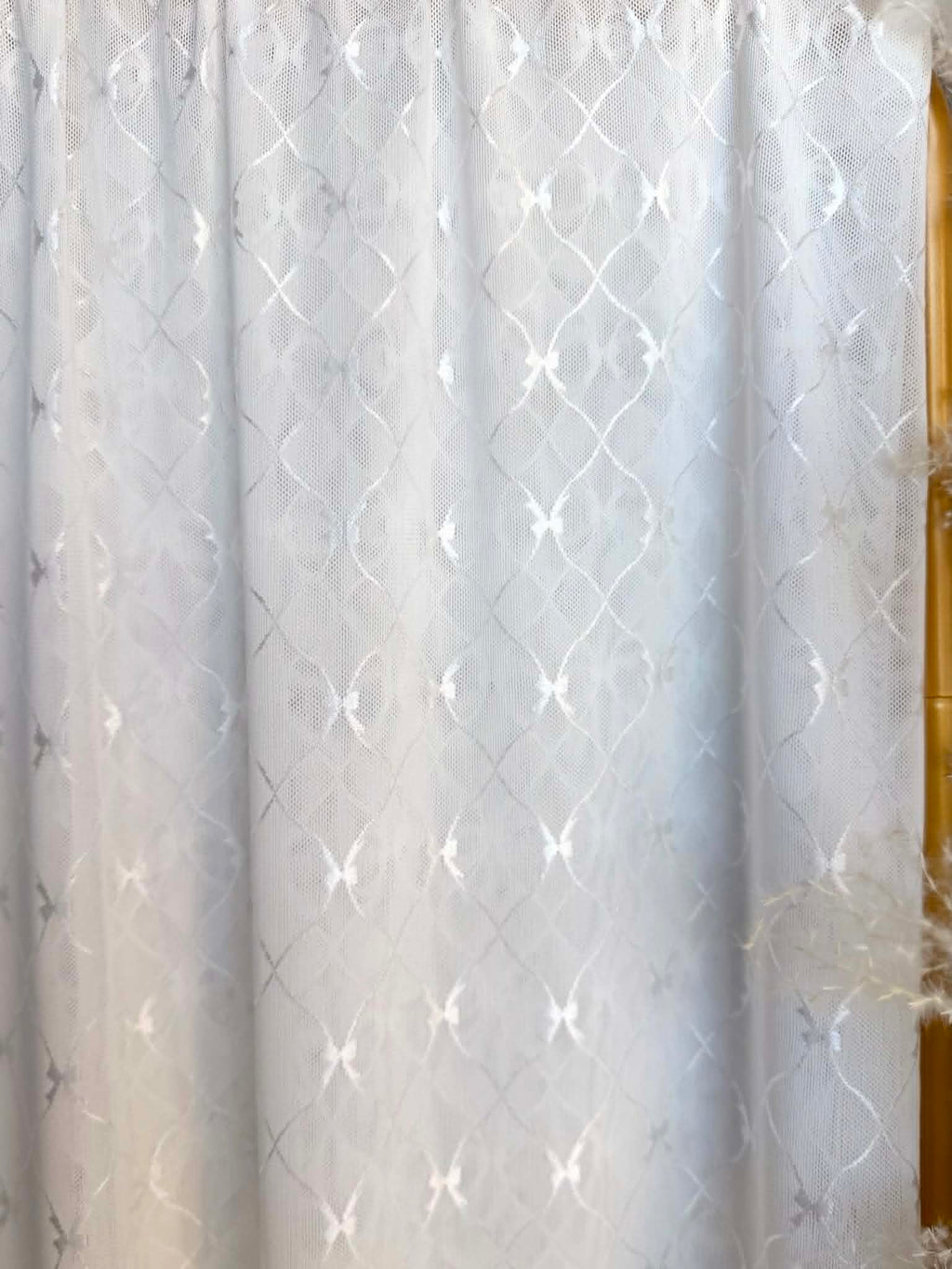 (MESH) WHITE ANGEL BOWS