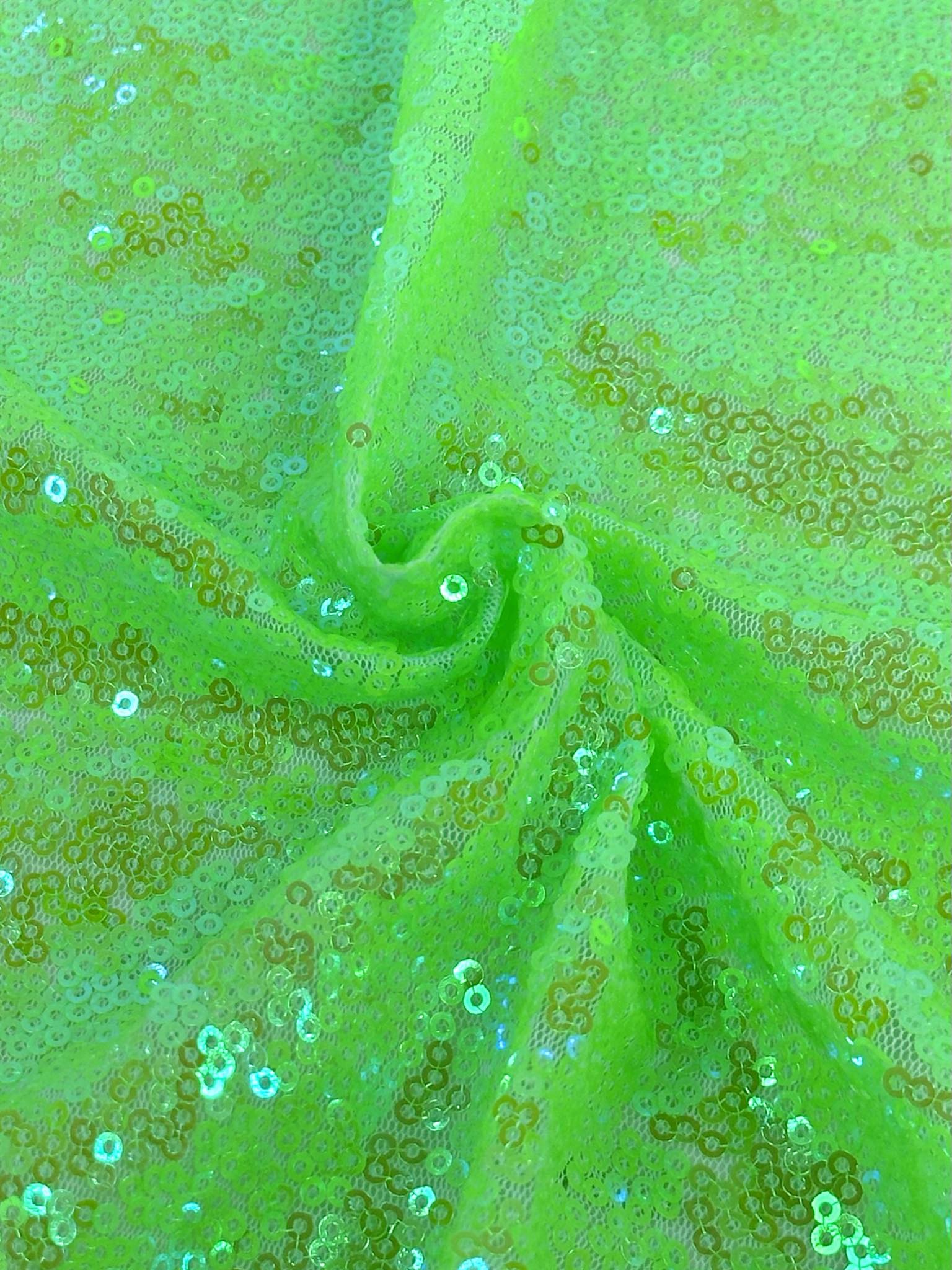(SEQUIN) LIME GREEN
