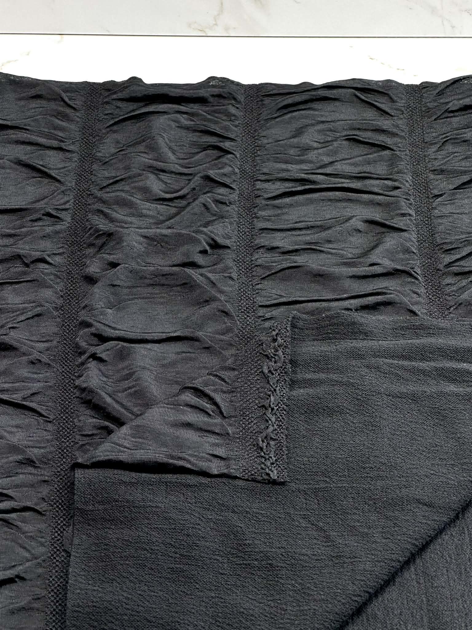 (KOREAN JACQUARD) BLACK VERTICAL