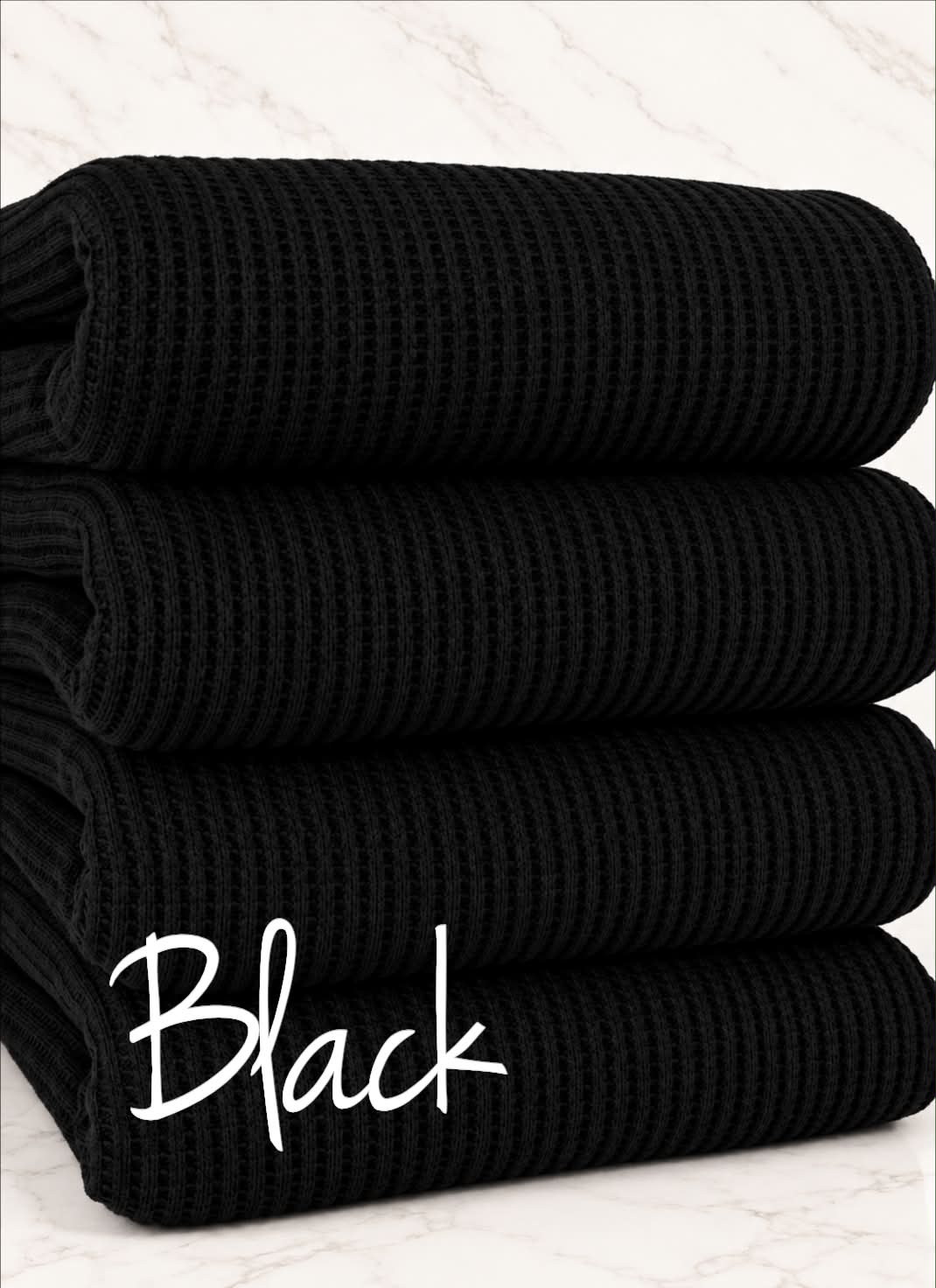 (THERMAL WAFFLE) BLACK