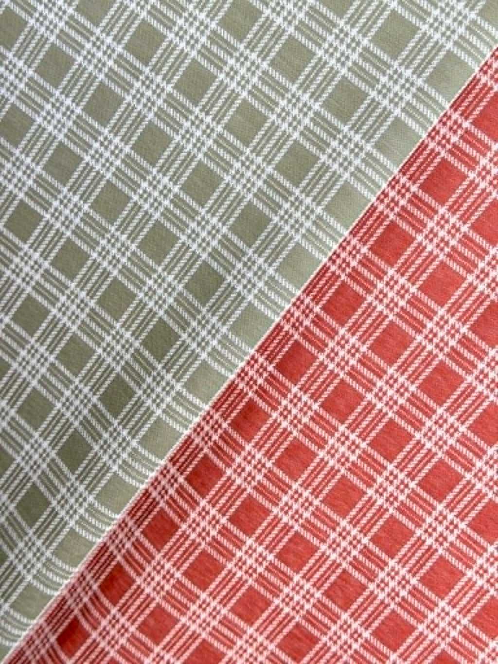(DOUBLE KNIT) AUTUMN RUST PLAID