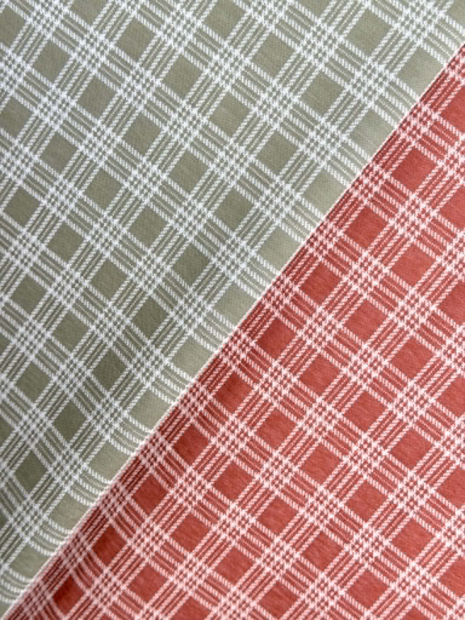 (DOUBLE KNIT) AUTUMN RUST PLAID