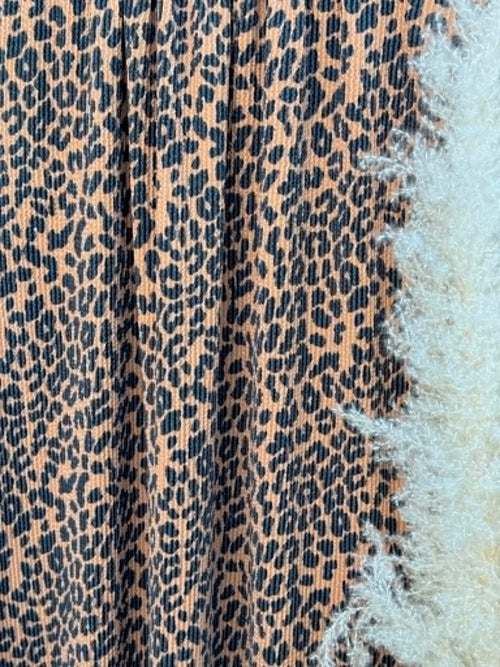 (URBAN RIB) BLACK LEOPARD ON CAMEL