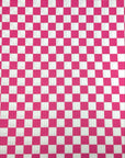 (YUMMY RIB) FUSCHIA AND OFF WHITE CHECKERED