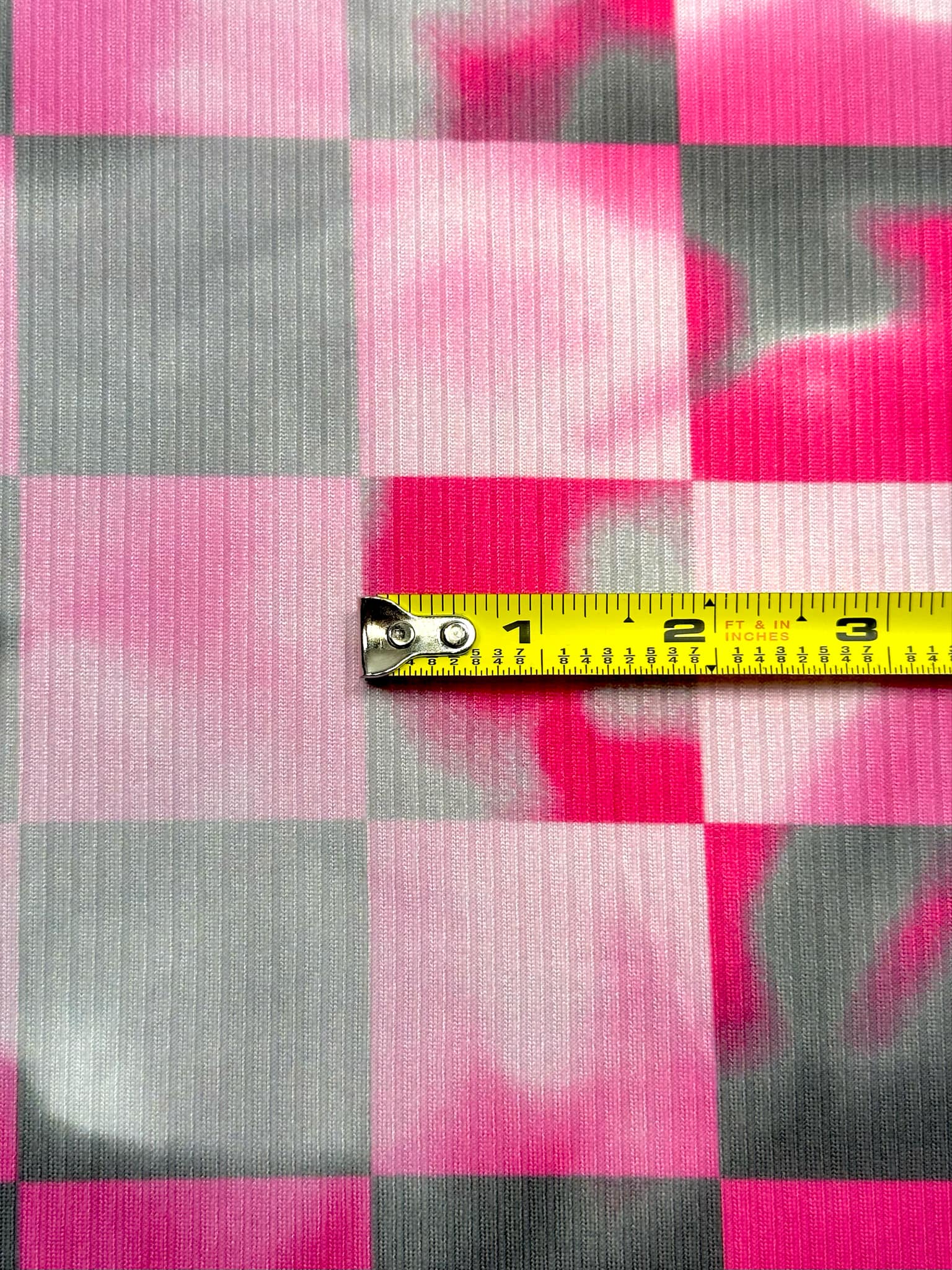 (YUMMY RIB) PINK TIE DYE CHECKERED