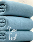 (BRUSHED SWEATER KNIT) NEW TEAL