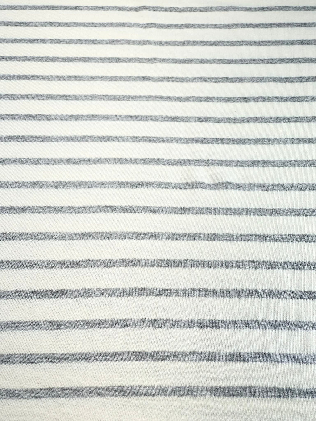 (FRENCH TERRY) LIGHT GRAY STRIPES ON IVORY (1)
