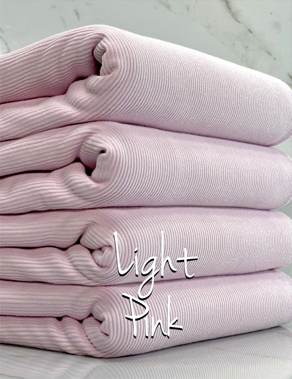 (2X2 SUPER COTTON FEEL RIB) LIGHT PINK