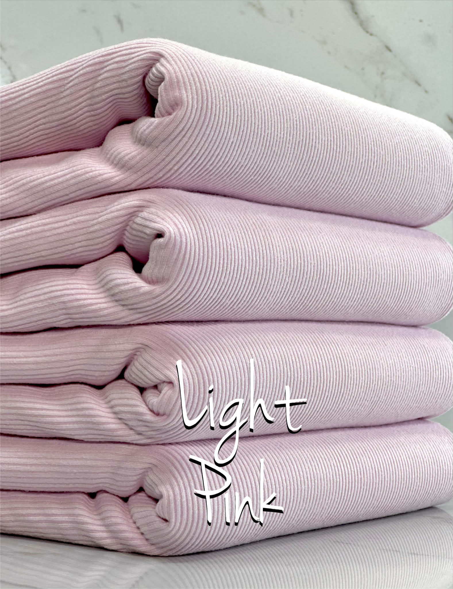 (2X2 SUPER COTTON FEEL RIB) LIGHT PINK