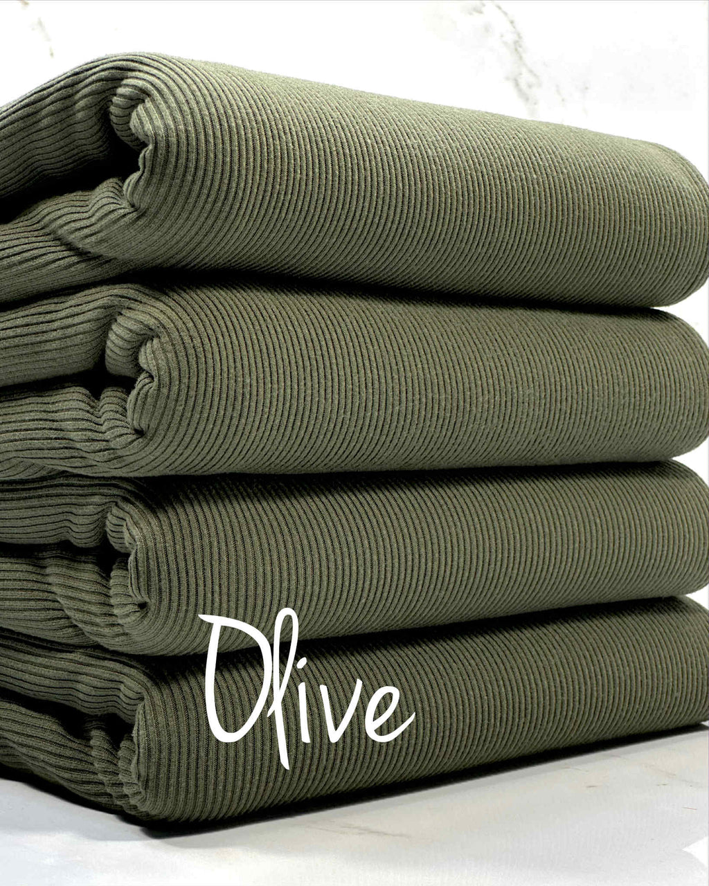 (2X2 SUPER COTTON FEEL RIB) OLIVE