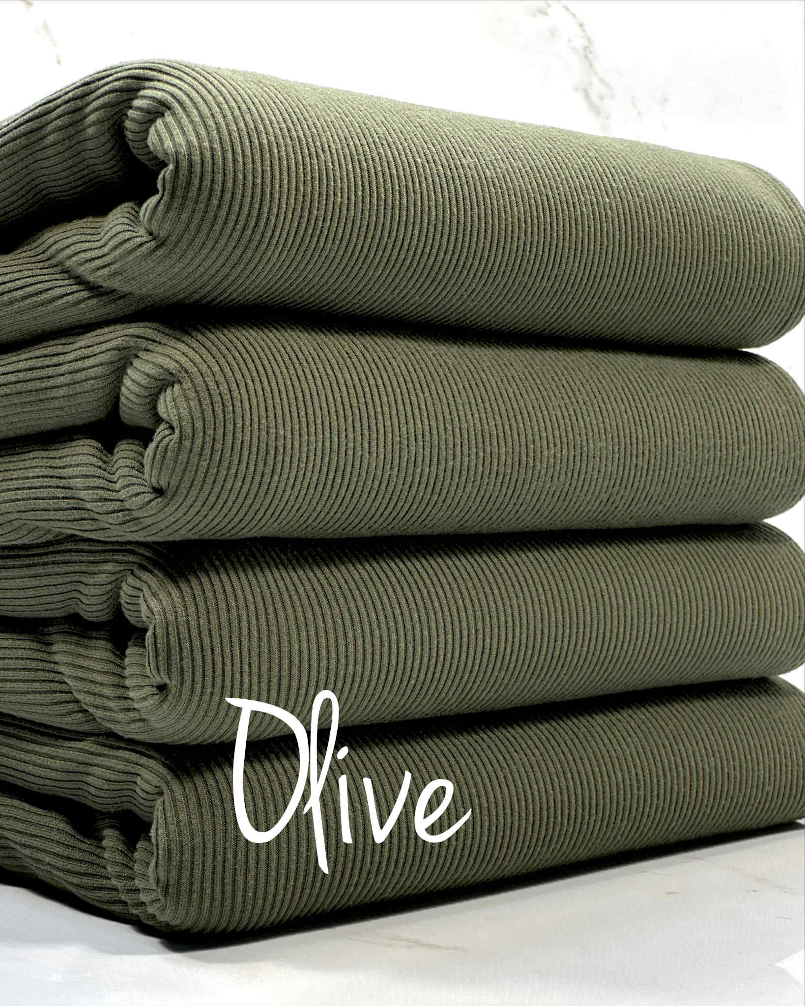 (2X2 SUPER COTTON FEEL RIB) OLIVE