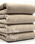 (BRUSHED SWEATER KNIT) 2-TONE TAUPE