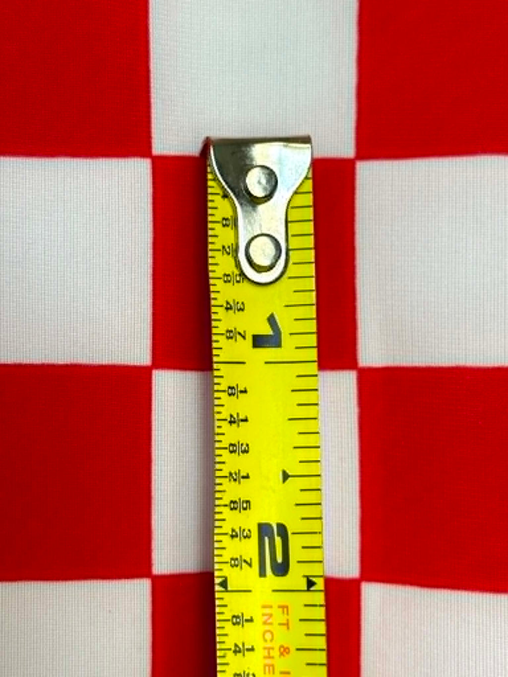 (SWIM) RED AND OFF WHITE CHECKERED