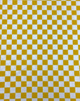 (DBP) YELLOW AND OFF WHITE CHECKERED