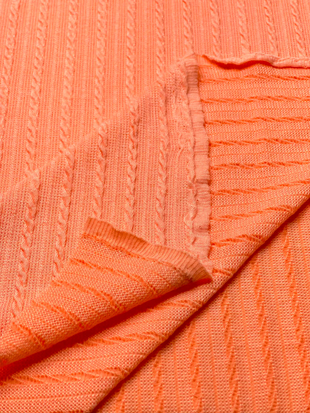 (CABLE KNIT) SALMON (1)