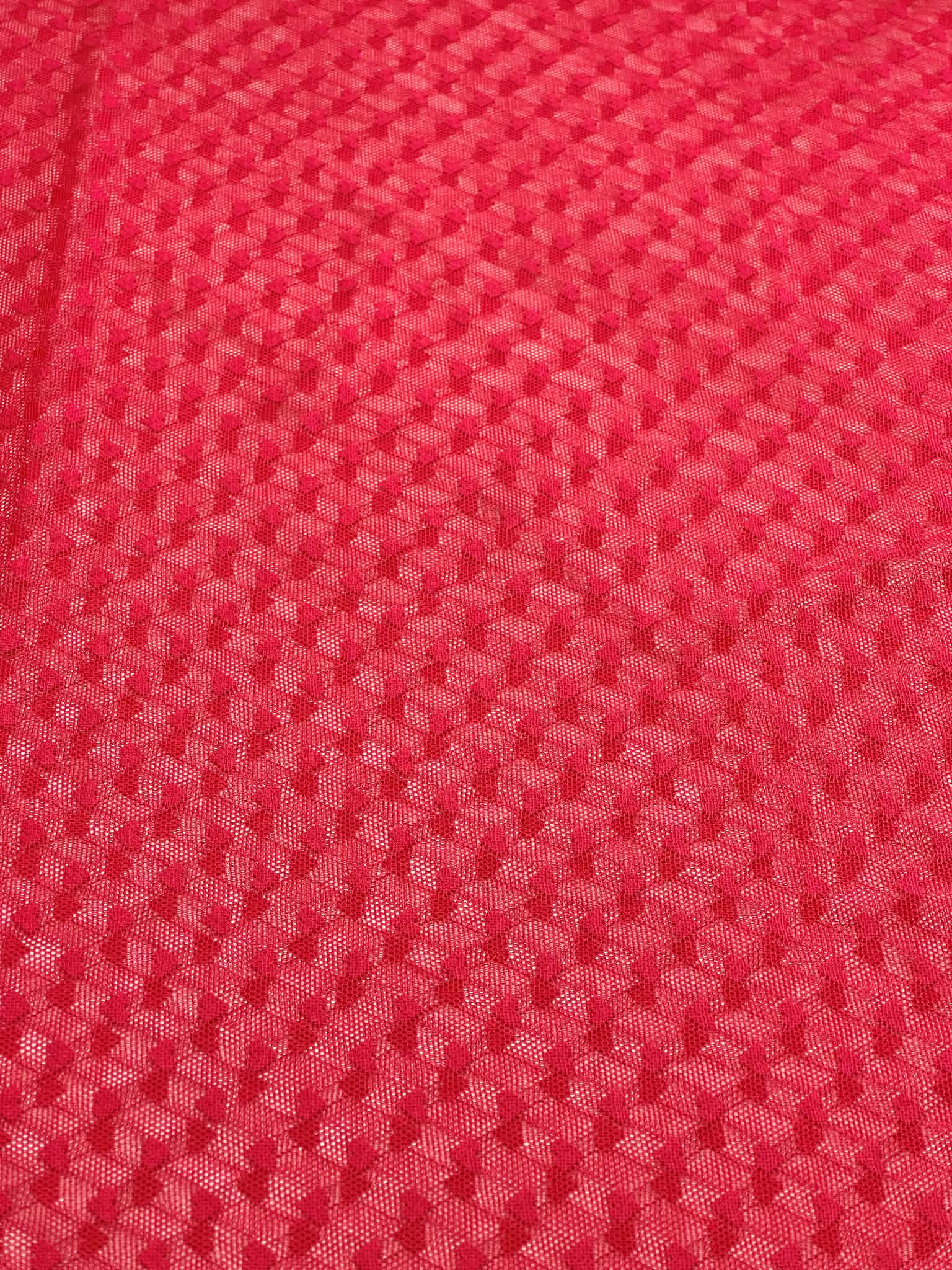 (MESH) TINY RED HEARTS