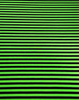 (2X1 RIB) BLACK STRIPES ON GREEN