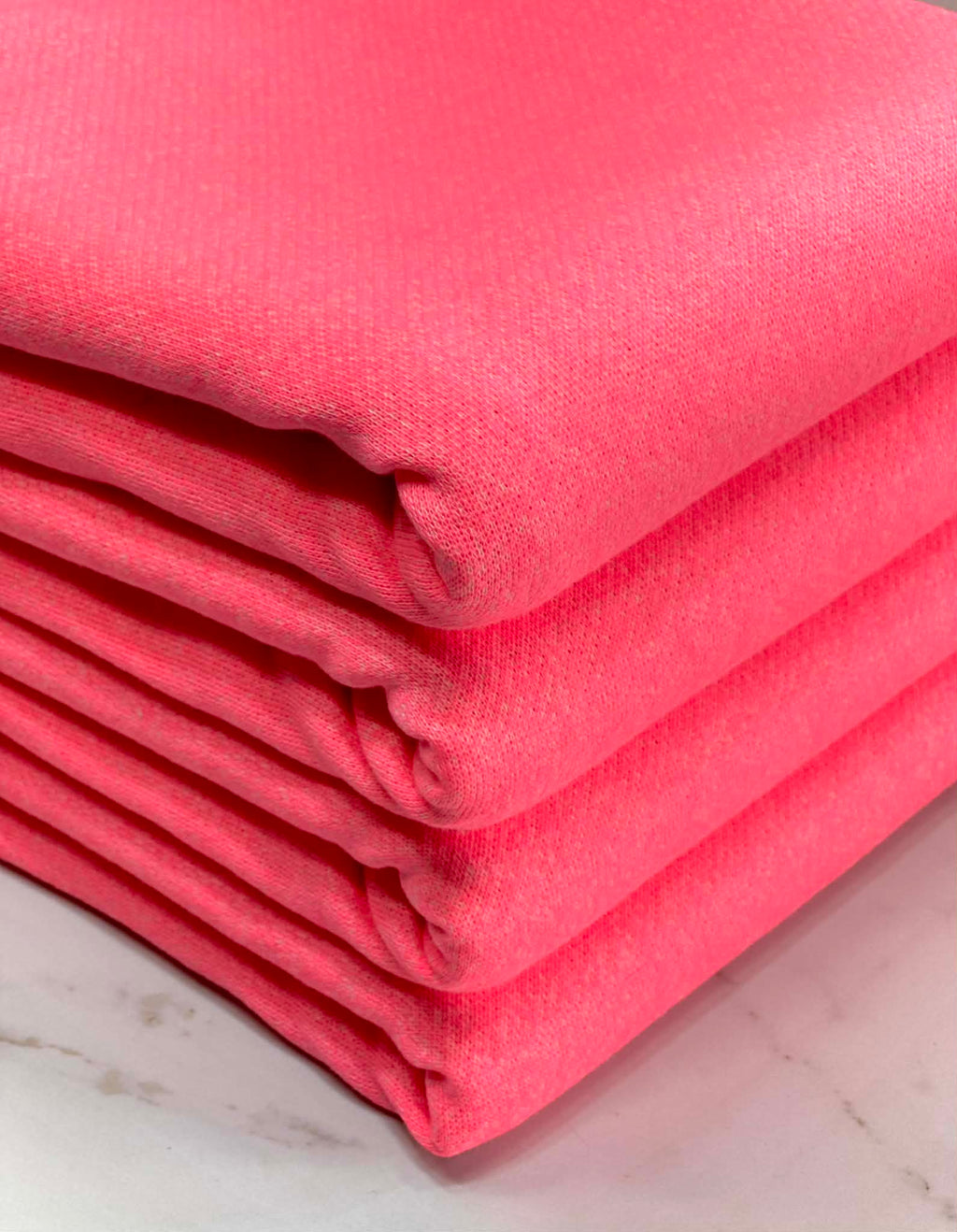 (COTTON FRENCH TERRY) NEON PINK