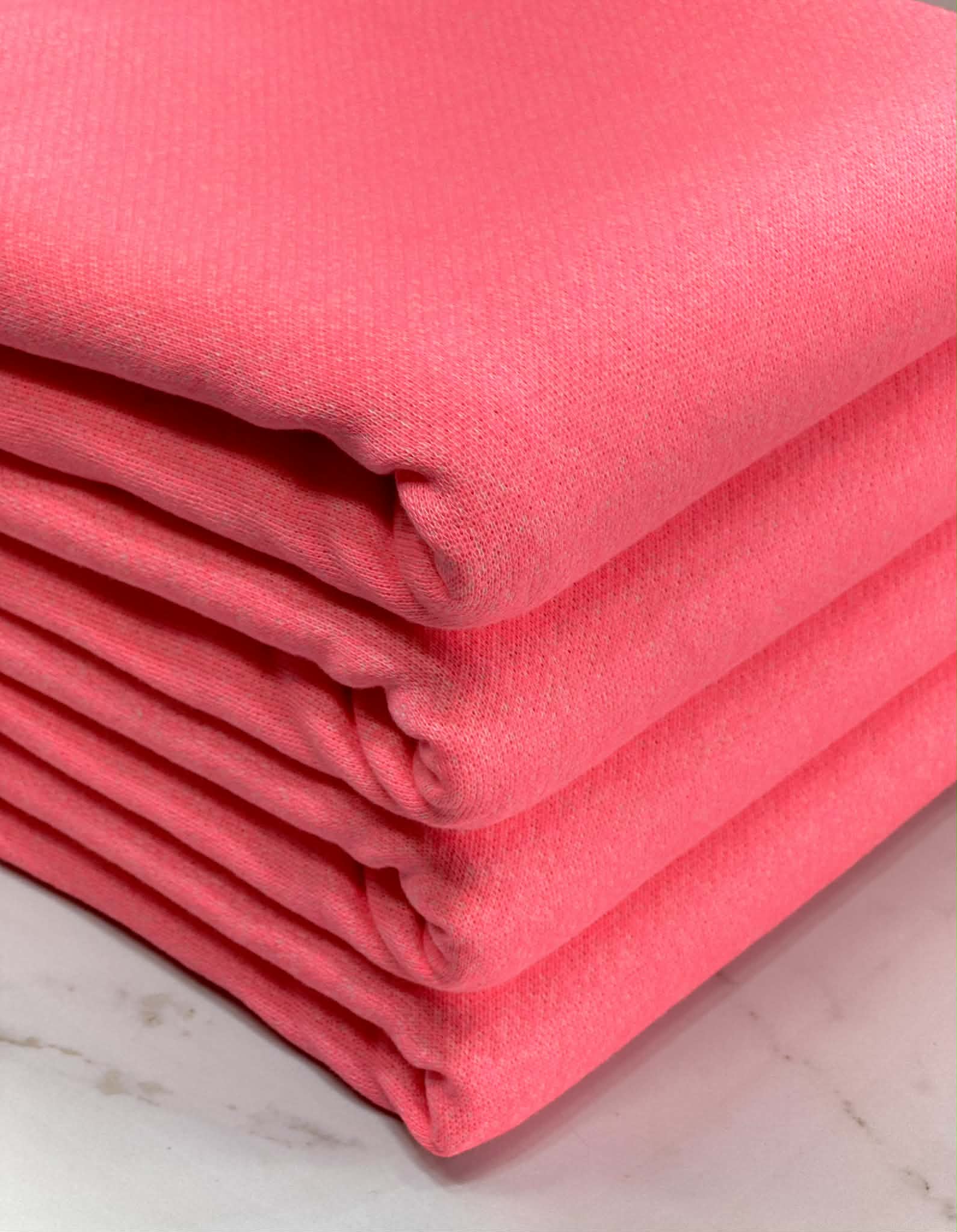(COTTON FRENCH TERRY) NEON PINK