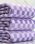 (URBAN RIB) PURPLE AND LAVENDER CHECKERED ON LILAC