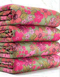 (OAKLEY) PINK AND MAGENTA FLOWERS ON VINTAGE GREEN