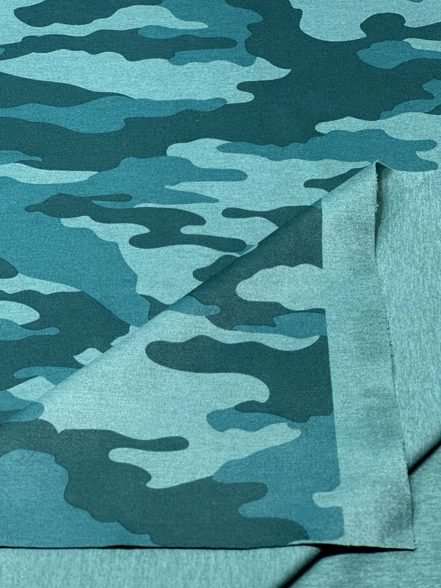 (YOGA) TEAL AND TURQUOISE CAMOFLAGE