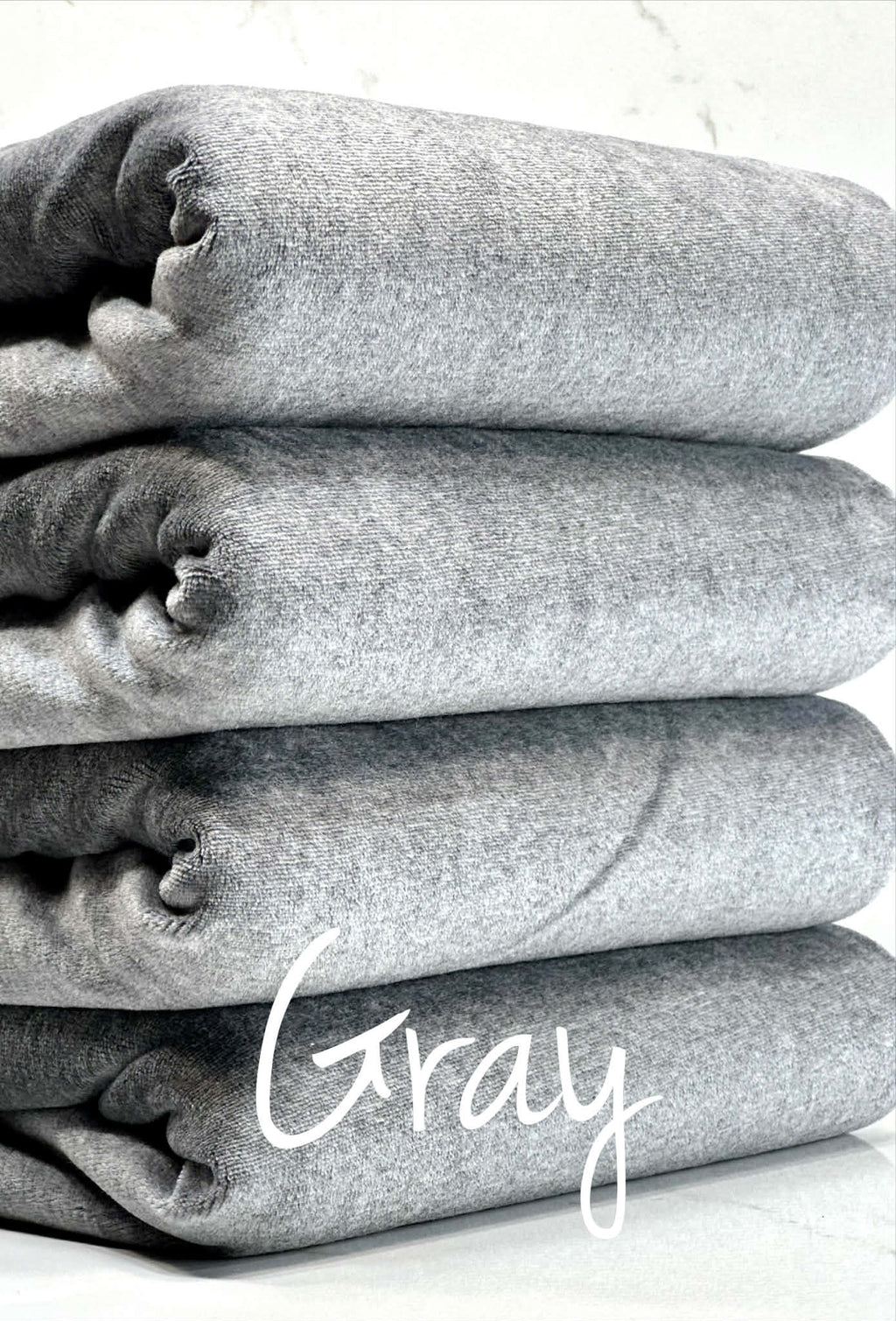 (COTTON VELOUR) GRAY