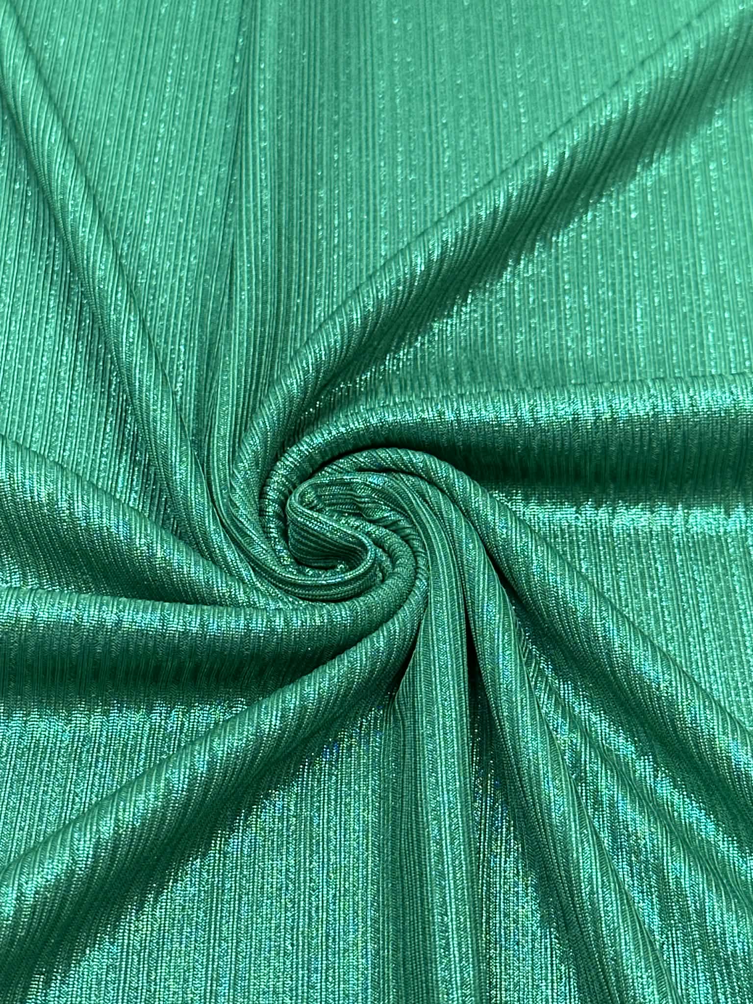 (SLINKY RIB) GREEN SHIMMER