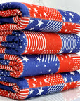 (4X2 YUMMY RIB) 4TH OF JULY PATCH SQUARES