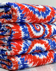(4X2 YUMMY RIB) RED, BLUE, AND OFF WHITE SWIRLS WITH STARS