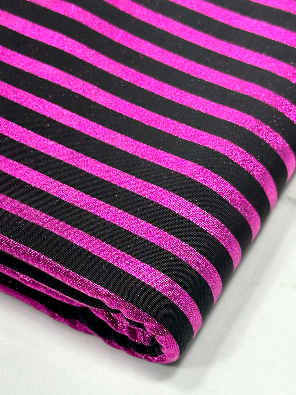 (ITY) FOIL MAGENTA STRIPES ON BLACK