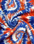 (URBAN RIB) RED, BLUE, AND OFF WHITE SWIRLS WITH STARS