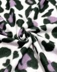 (BRUSHED SWEATER KNIT) PURPLE AND BLACK CHEETAH